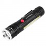 Фонарь Police T6-26+T6+COB, 1x18650/3xAAA, магнит, zoom, ЗУ microUSB, Box