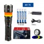 Фонарь NIGHT VISION FLUORESCENCE AK178-WHITE LASER LED PM60-TG+COB, 8x18650 3.7V, power bank, ЗУ Type-C, zoom,