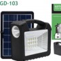Портативна станція для заряджання GD 103 з 3 лампами та сонячною панеллю