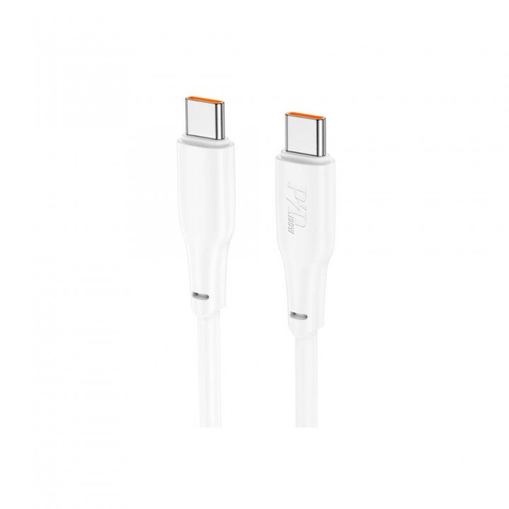 Кабель Hoco X-series X93 Force 100W fast charging data cable Type-C to Type-C(L=1M), White