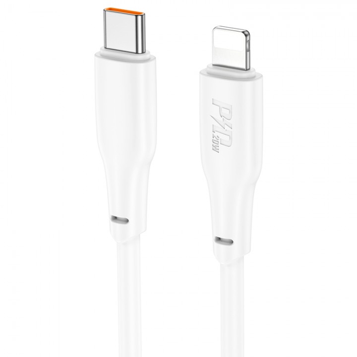 Кабель Hoco X-series X93 Force PD20W charging data cable iP(L=2M), White