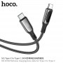 Кабель Hoco S-series S51 100W Extreme charging data cable for Type-C to Type-C (L=1.2M), Black