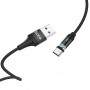 Кабель Hoco U-series U76 Fresh magnetic charging cable for Type-C (L=1.2M), Black