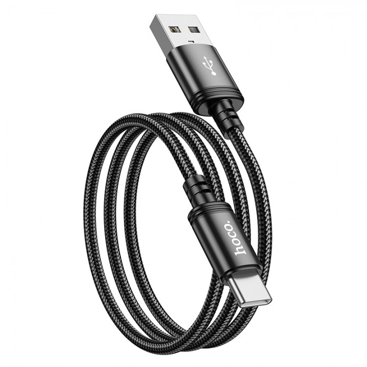 Кабель Hoco X-series X89 Wind charging data cable Type-C (unpackaged) (L=1M), Black-