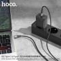 Кабель Hoco X-series X92 Honest 60W silicone charging data cable for Type-C to Type-C(L=3M), Black