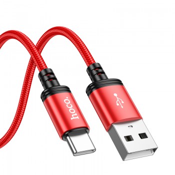 Кабель Hoco X-series X89 Wind charging data cable Type-C (unpackaged) (L=1M), Red