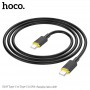 Кабель Hoco U-series U109 Type-C to Type-C 100W charging data cable (L=1.2M), Black