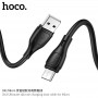 Кабель Hoco X-series X61 Ultimate silicone charging data cable for Micro (L=1M), Black