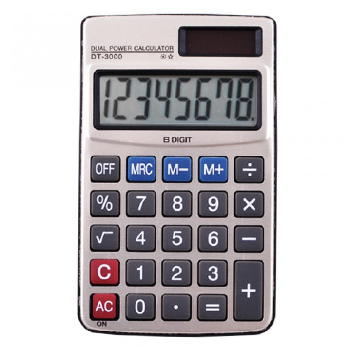 Калькулятор 3000 - 8, двойное питание
