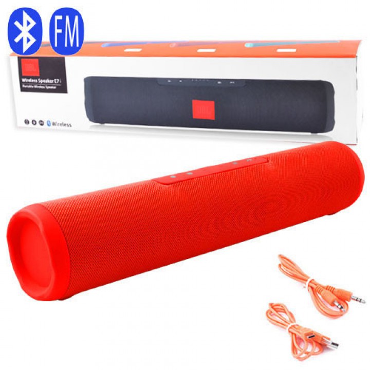 Bluetooth-колонка JBL E7, speakerphone, радіо, red