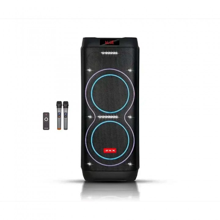 Бездротова акустична Bluetooth колонка  ZXX-5560 2x10" 100Вт з двома мікрофонами