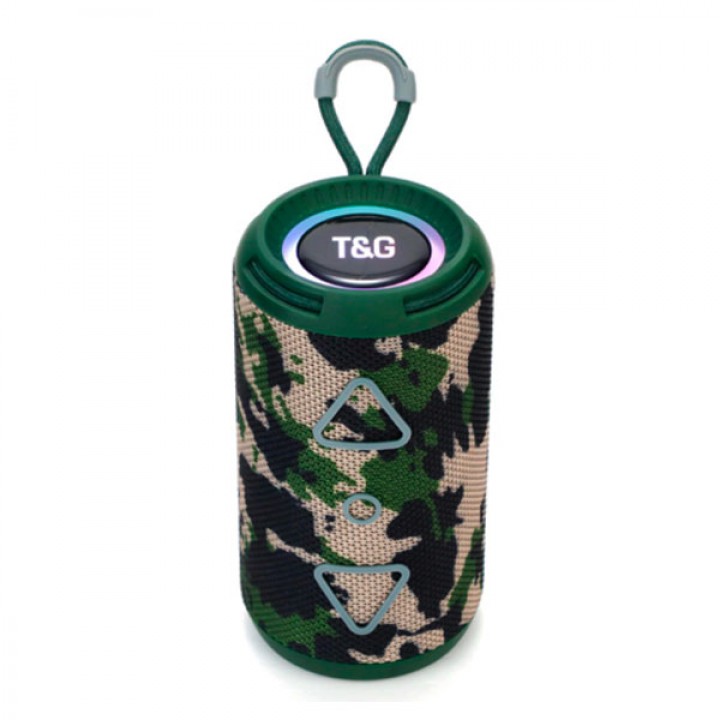 Bluetooth-колонка TG656 с RGB ПОДСВЕТКОЙ, speakerphone, радио, camouflage