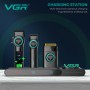 Комплект VGR STEPLERSS PRO 3 IN 1 BLACK, машинка для стрижки (Clipper), тример, шейвер