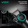Комплект VGR STEPLERSS PRO 3 IN 1 BLACK, машинка для стрижки (Clipper), тример, шейвер