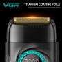 Комплект VGR STEPLERSS PRO 3 IN 1 BLACK, машинка для стрижки (Clipper), тример, шейвер