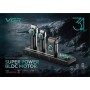 Комплект VGR STEPLERSS PRO 3 IN 1 BLACK, машинка для стрижки (Clipper), тример, шейвер