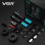 Комплект VGR 2 в 1 V-886 S2 BLACK, акумуляторна машинка для стрижки (clipper) та триммер
