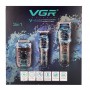 Комплект VGR 3 в 1 V-645 акумуляторна машинка для стриження (clipper), триммер та електробритва (шейвер)
