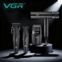 Комплект VGR 4 в 1 V-640 S4 BLACK, машинка для стрижки (clipper), тример, електробритва (шейвер), фен