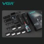 Комплект VGR 3 в 1 V-640 S3 BLACK, машинка для стрижки (clipper), тример та електробритва (шейвер)