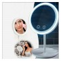 Настольное зеркало NuBrilliance Beauty Breeze Mirror с подсветкой и встроенным вентилятором