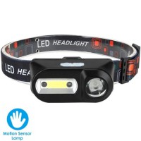Ліхтар налобний 1804A-XPE+COB, Motion Sensor, 1x18650, ЗУ Type-C