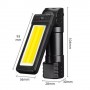 Фонарь WORKLIGHT 2 в 1 5305-COB(WHITE+YELLOW), Li-Ion аккумулятор, поворот180?+180?, магнит, ЗУ Type-C