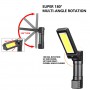 Фонарь WORKLIGHT 2 в 1 5305-COB(WHITE+YELLOW), Li-Ion аккумулятор, поворот180?+180?, магнит, ЗУ Type-C