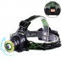 Фонарь налобный T106-T6+COB, 2x18650, signal light, zoom, ЗУ microUSB, Box