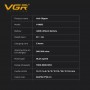 Акумуляторна машника для стриження (clipper) VGR V-885C GOLD, 10 насадок, LED display