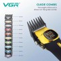 Акумуляторна машника для стриження (clipper) VGR V-885C GOLD, 10 насадок, LED display