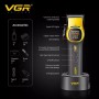 Акумуляторна машника для стриження (clipper) VGR V-885C GOLD, 10 насадок, LED display