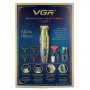 Тример V-265, 4 насадки, 1600mAh, 8000 RPM, LED display