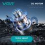 Тример VGR V-299 BLACK, 4 насадки, 9000RPM, 2000 mAh, 5 рівнів швидкості, LED display