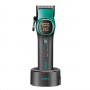 Акумуляторна машника для стриження (clipper) VGR V-885C GREEN, 10 насадок, LED display