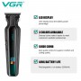 Тример VGR V-930 GREEN, 4 насадки, LED display