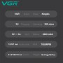 Тример VGR V-930 GREEN, 4 насадки, LED display