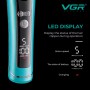 Тример VGR V-299 BLUE, 4 насадки, 9000RPM, 2000 mAh, 5 рівнів швидкості, LED display