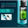 Тример VGR V-299 BLUE, 4 насадки, 9000RPM, 2000 mAh, 5 рівнів швидкості, LED display