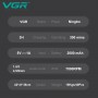 Тример VGR V-996 GREEN, 4 насадки, LED display