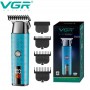 Тример VGR V-943 BLUE, 3 насадки, LED Display