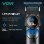 Тример VGR V-946 з технологією охолодження ICE TECHNOLOGY, 4 насадки, 8000 RPM, 3000 mAh, LED display