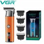 Тример VGR V-943 ORANGE, 3 насадки, LED Display
