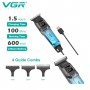 Тример VGR V-964 GREEN, 7000 RPM, 3 насадки, LED display