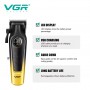 Акумуляторна машинка для стриження (clipper) VGRV-196 GOLD, 8 насадок, 7000 RPM, 2000 mAh, LED display