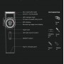 Акумуляторна машинка для стриження (clipper) VGR V-001 RED, 10 насадок, 9000 RPM, 4600 mAh, LED light, LED display