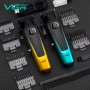 Акумуляторна машинка для стриження (clipper) VGRV-196 GREEN, 8 насадок, 7000 RPM, 2000 mAh, LED display