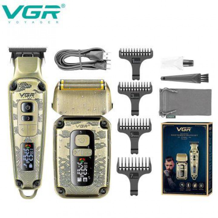 Комплект VGR 2 в 1 V-641 триммер и шейвер