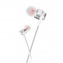 Наушники (проводные) M85 Platinum sound universal earphone with mic 3.5mm, Pearl silver