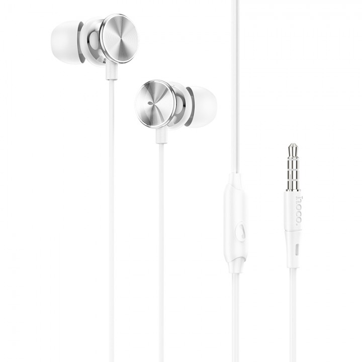 Навушники (дротові) M96 Platinum universal headphones with microphone 3.5mm, Elegant silver